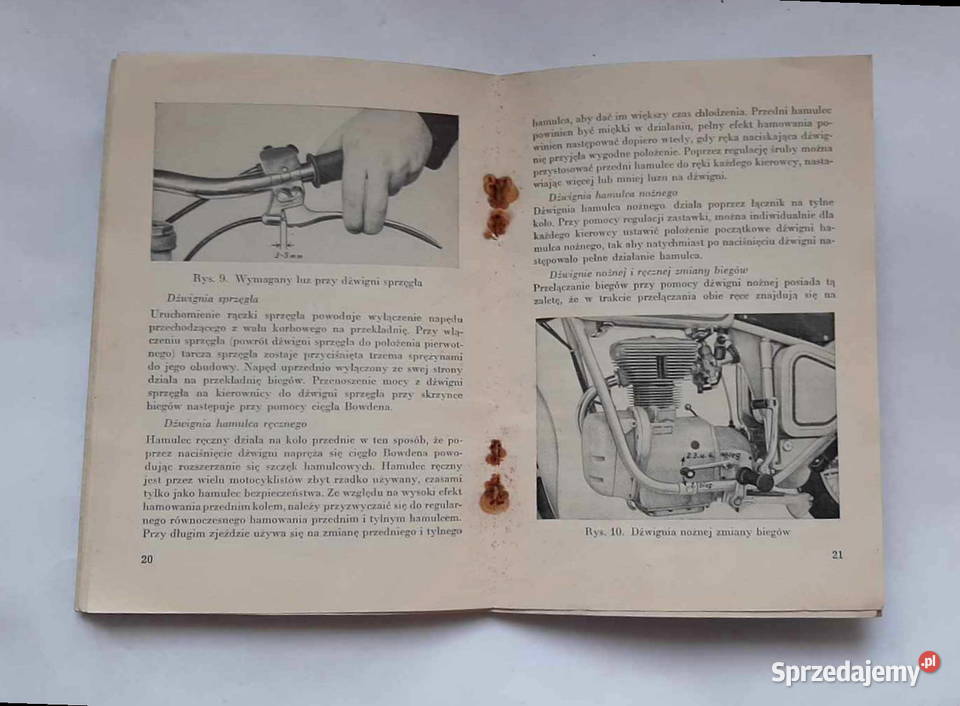 Instrukcja obsługi MOTOCYKLA SIMSONSPORT 1958 Łódź