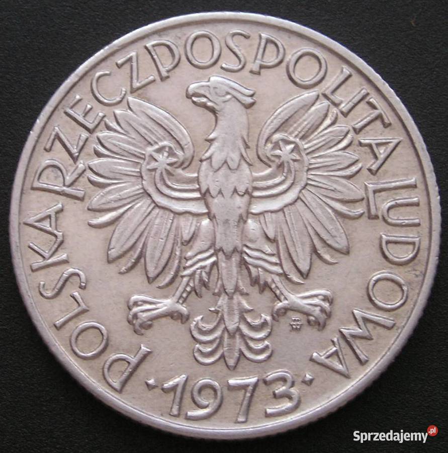 Polska 5 złotych 1973 Rybak stan 23 łódzkie