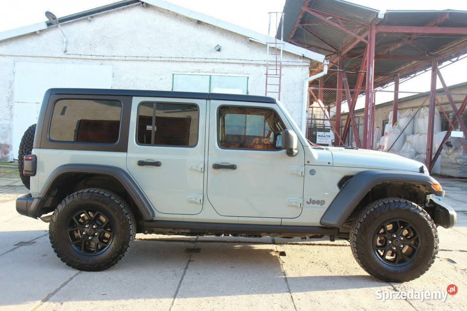 Jeep Wrangler 2024r 20 HYBRYDA 16567K Plugin 375 aluminiowe felgi Nysa sprzedam
