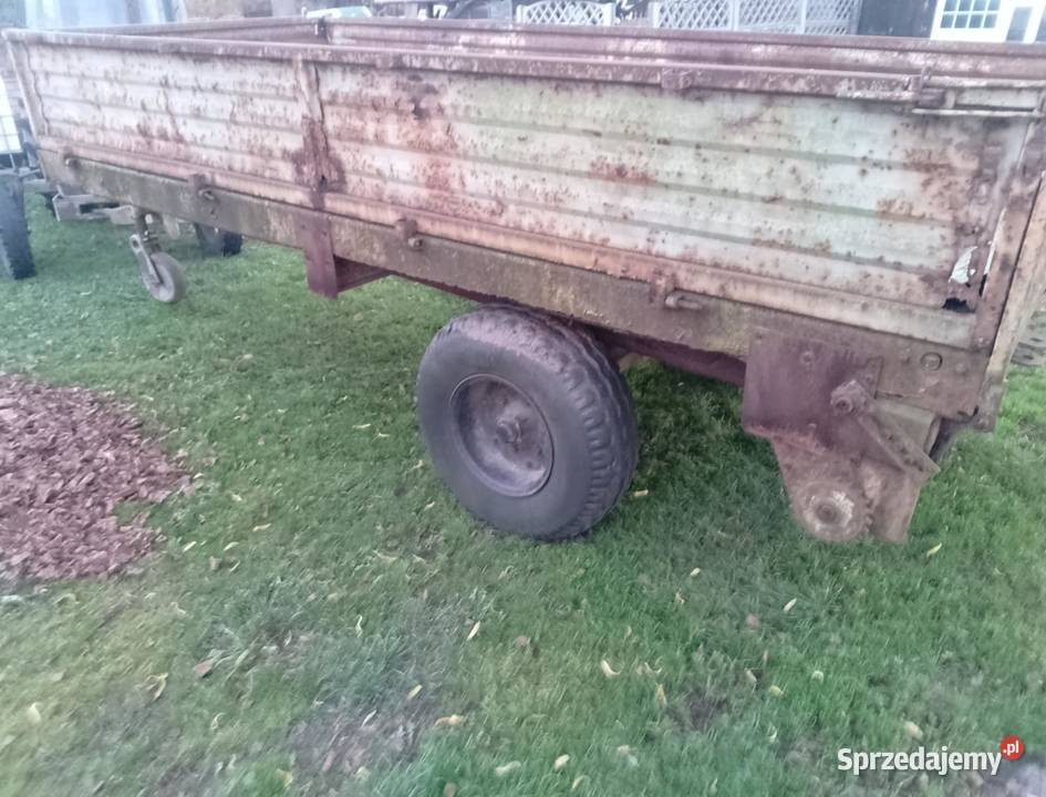 Rozrzutnik transport przyczepa 1osiowy złomu Drożki sprzedam