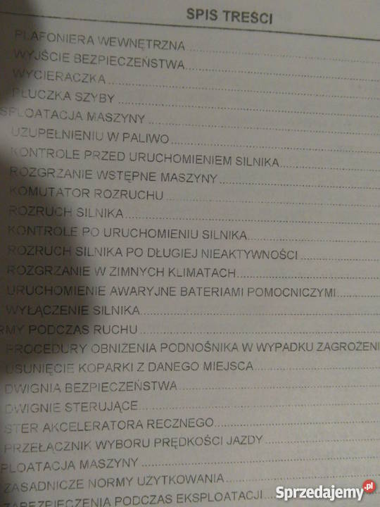 INSTRUKCJA OBSŁUGI DTR CASE CX16B i inne Rok wydania 2008 Szczecin sprzedam
