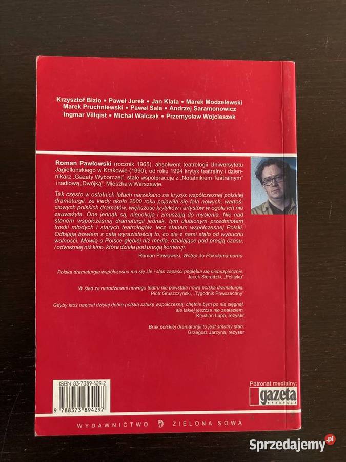 Pokolenie porno i inne niesmaczne utwory ISBN 8373894292 Proza i poezja sprzedam