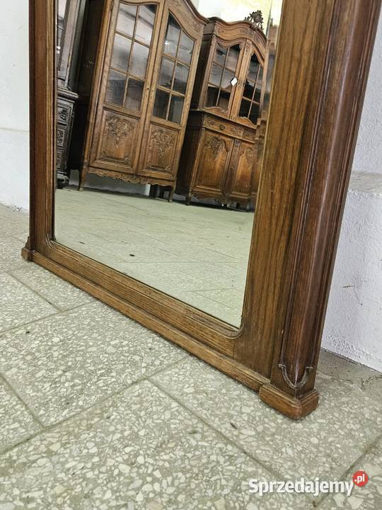 Duże francuskie lustro ludwikowskie rocaille