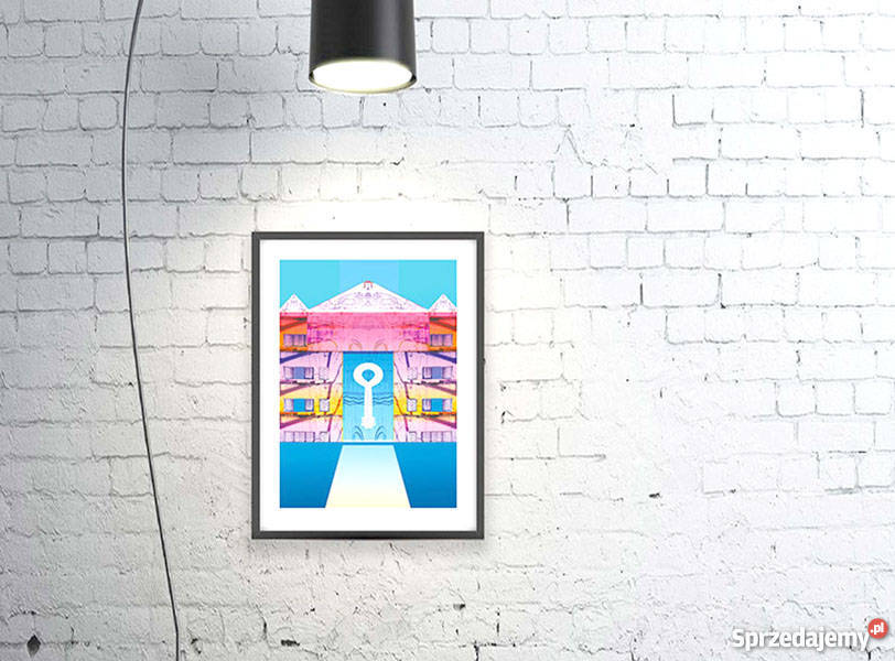 30x40 kolorowy plakat do dekoracji domuładny wielokolorowy Katowice