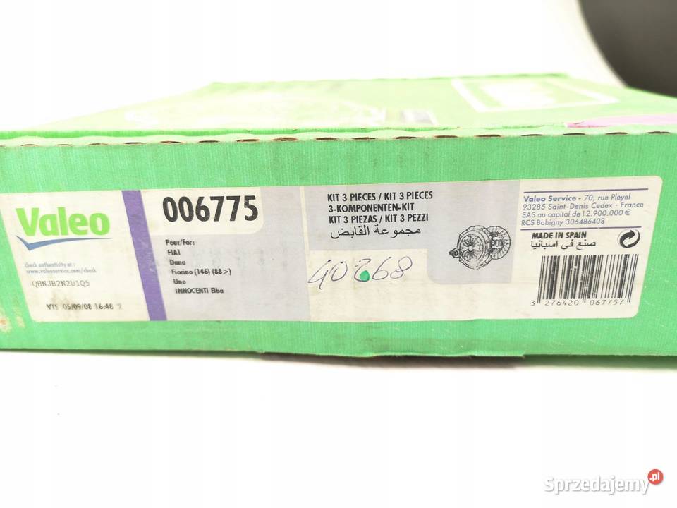 SPRZĘGŁO KOMPLETNE VALEO FIAT FIORINO UNO 11 13 lubelskie