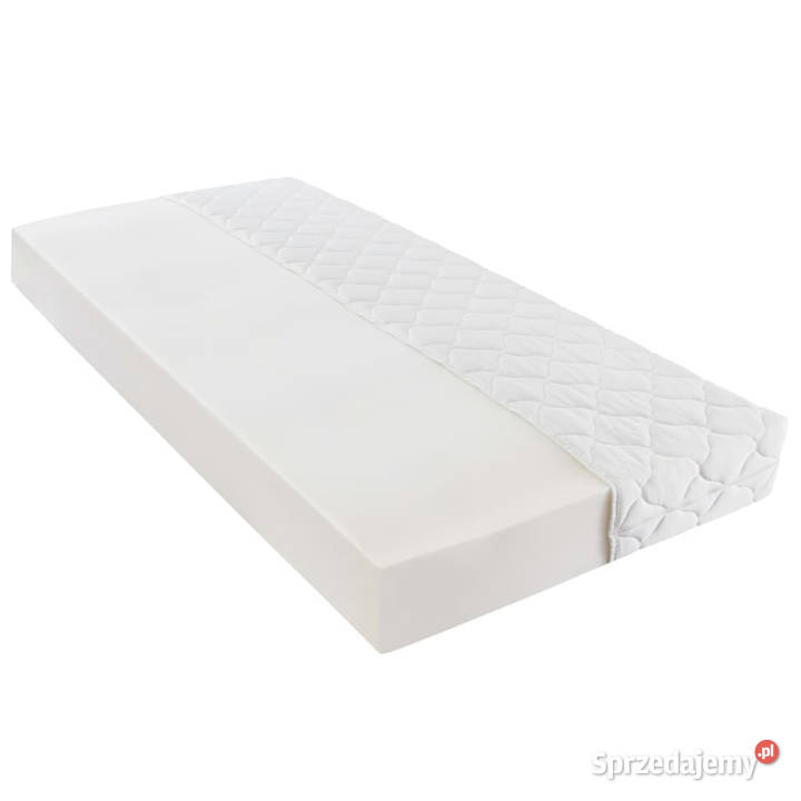 Łóżko z materacem białe sztuczna skóra 140 x 200 Warszawa sprzedam