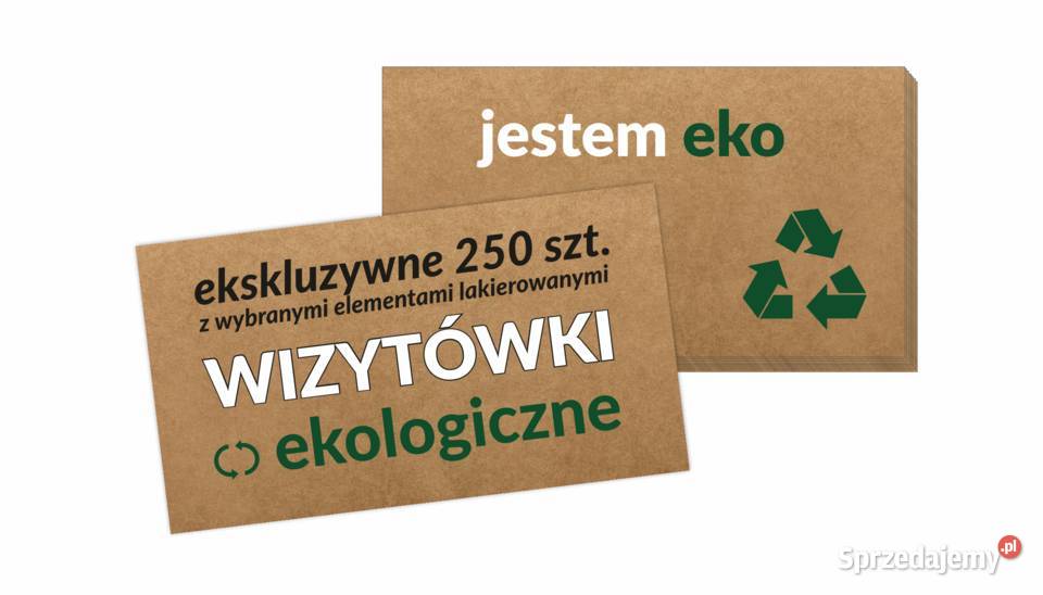 WIZYTÓWKI EKO profesjonalny projekt druk Tychy