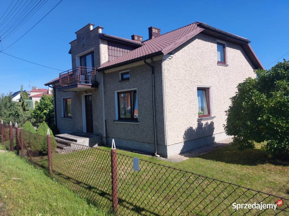 Dom z zabudowaniami w Młodzieszynie balkon Sprzedaż Młodzieszyn sprzedam