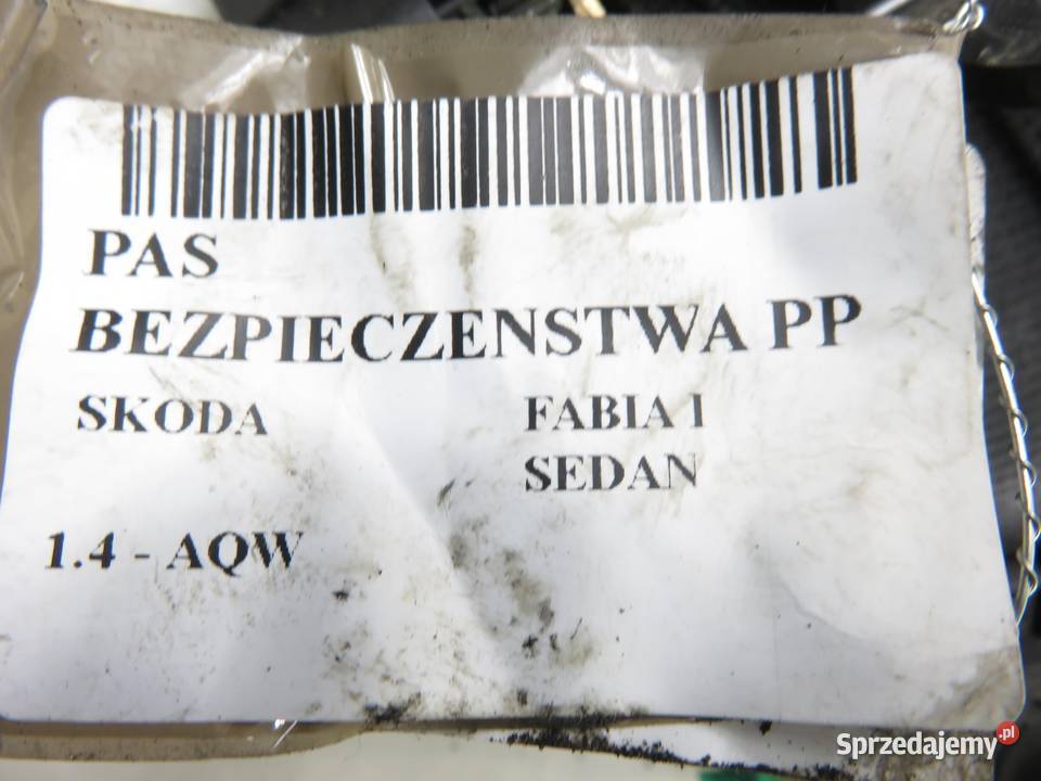 PAS PRAWY PRZEDNI SKODA FABIA I SEDAN 6Y0857702B