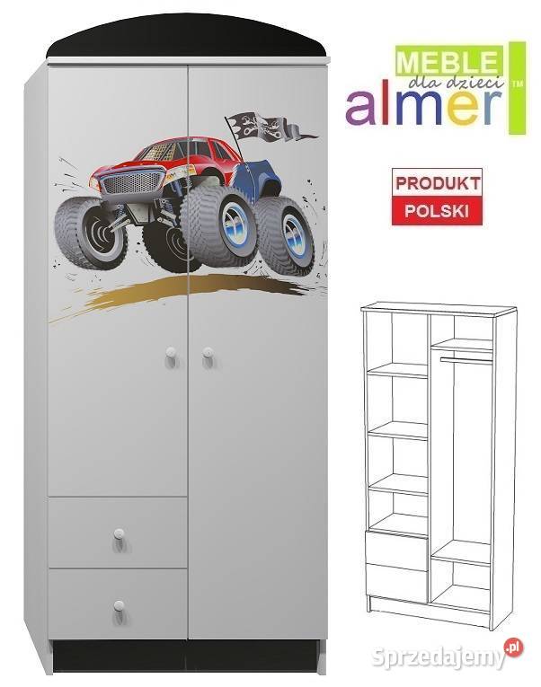 MONSTER TRUCK 20 N8 szafa dziecięca 80x53 w190 Malbork
