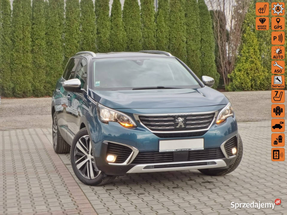 Peugeot 5008 Navi A U T O M A T 7 osób Crossway łopatki zmiany biegów Nowy Sącz