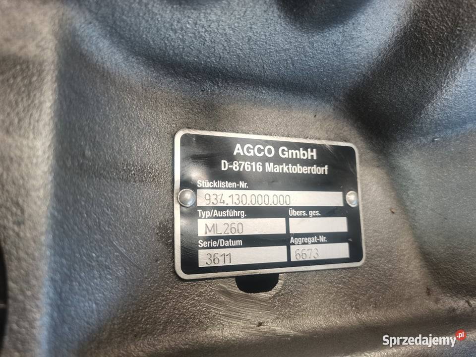 JCB Fastrac serii 8000 Przekładnia Vario ML260 Wilkowo sprzedam