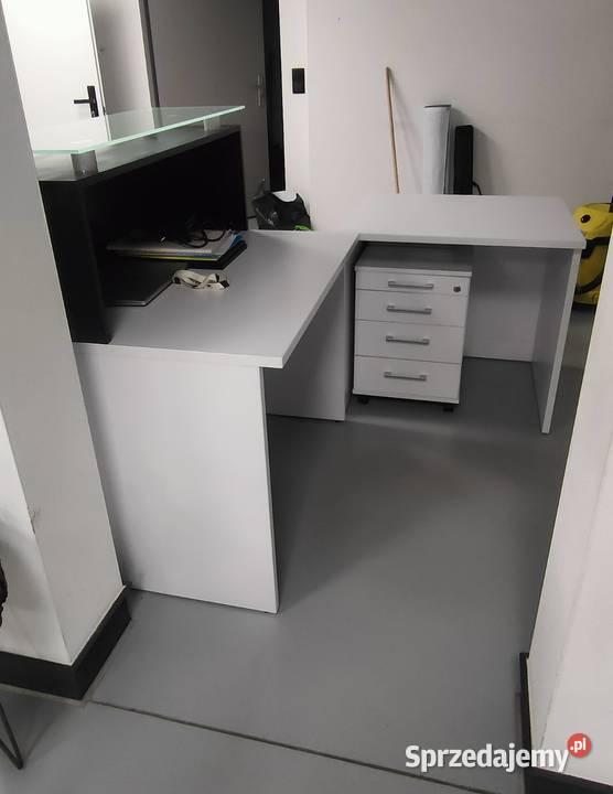 Lada recepcyjna z półką i szufladami Żołynia