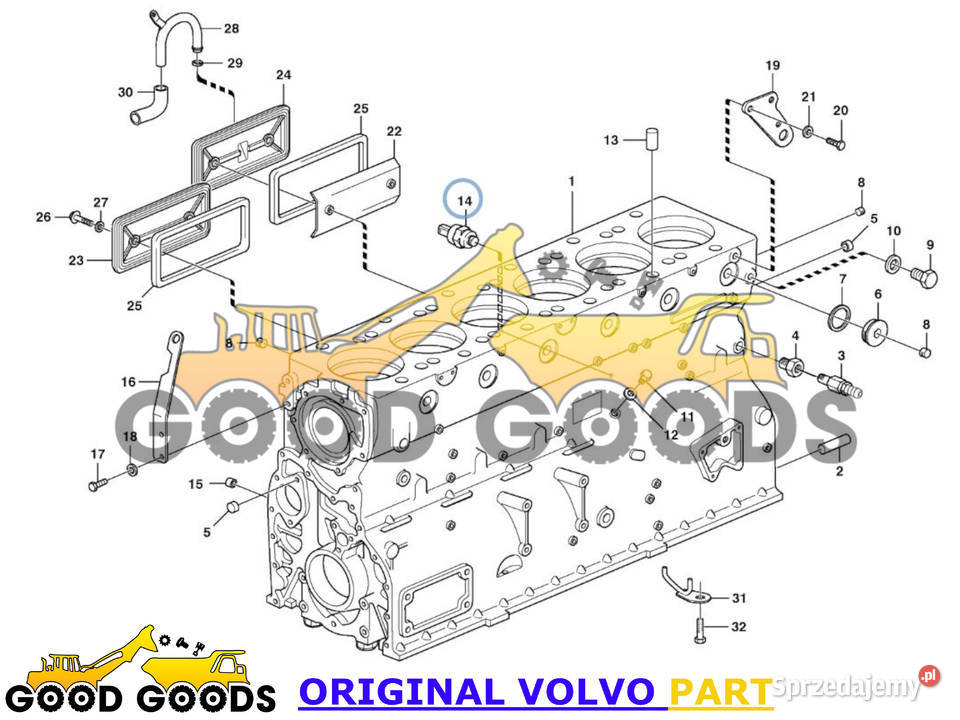 VOLVO CZUJNIK CIŚNIENIA OLEJU 11039249 ORYGINAŁ mazowieckie