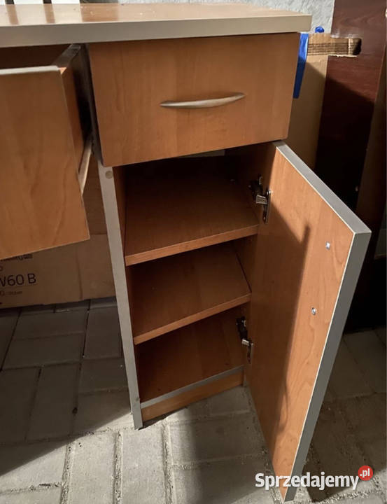 Biurko do nauki skośne z szufladami i półkami Środa Wielkopolska