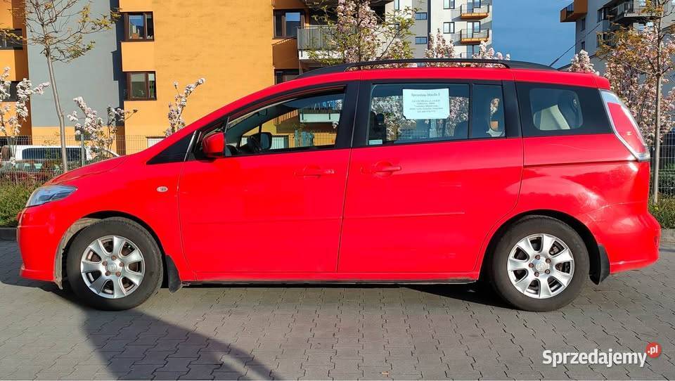 Mazda 5 2008 r 20 Diesel 7 Os uszkodzony manualna małopolskie Kraków