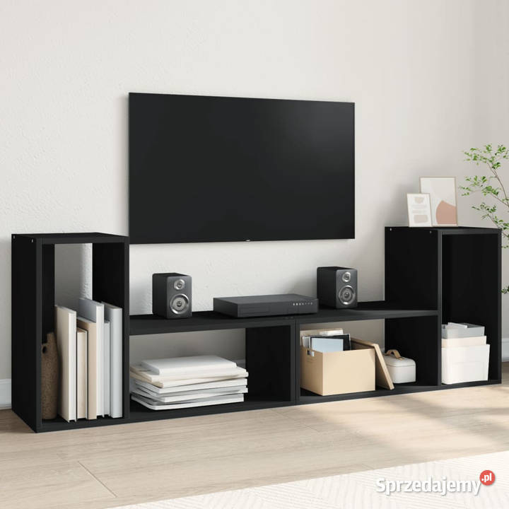 Szafki pod telewizor 2 czarne 75x30x50 WM840787 Warszawa sprzedam