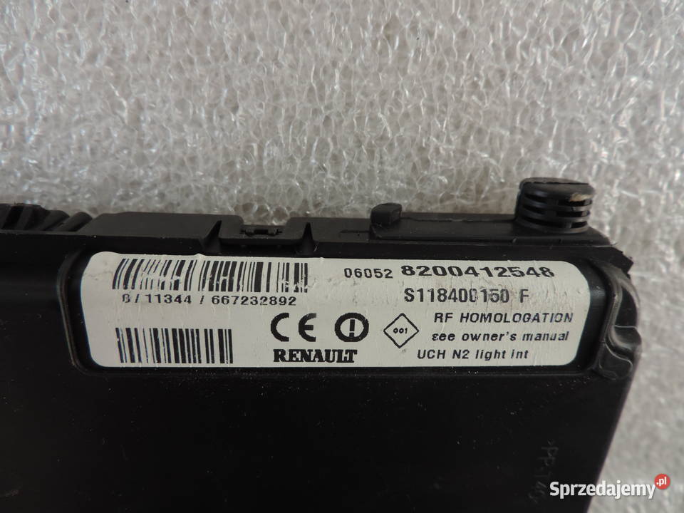 MODUŁ STEROWNIK UCH 8200412548 RENAULT SCENIC II Nowy Sącz