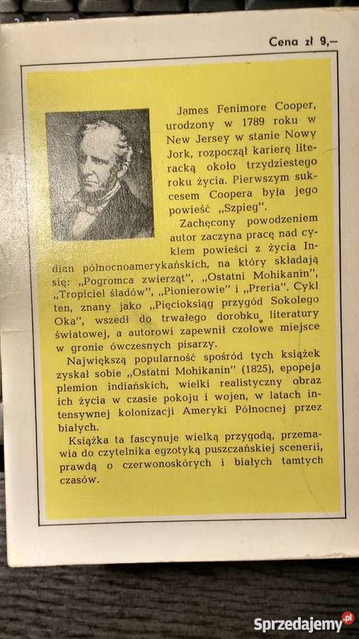 Ostatni Mohikanin James Fenimore Cooper Rok wydania 1969