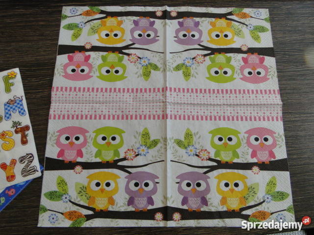 Zestaw serwetek do decoupage wzory dziecinne Bochnia