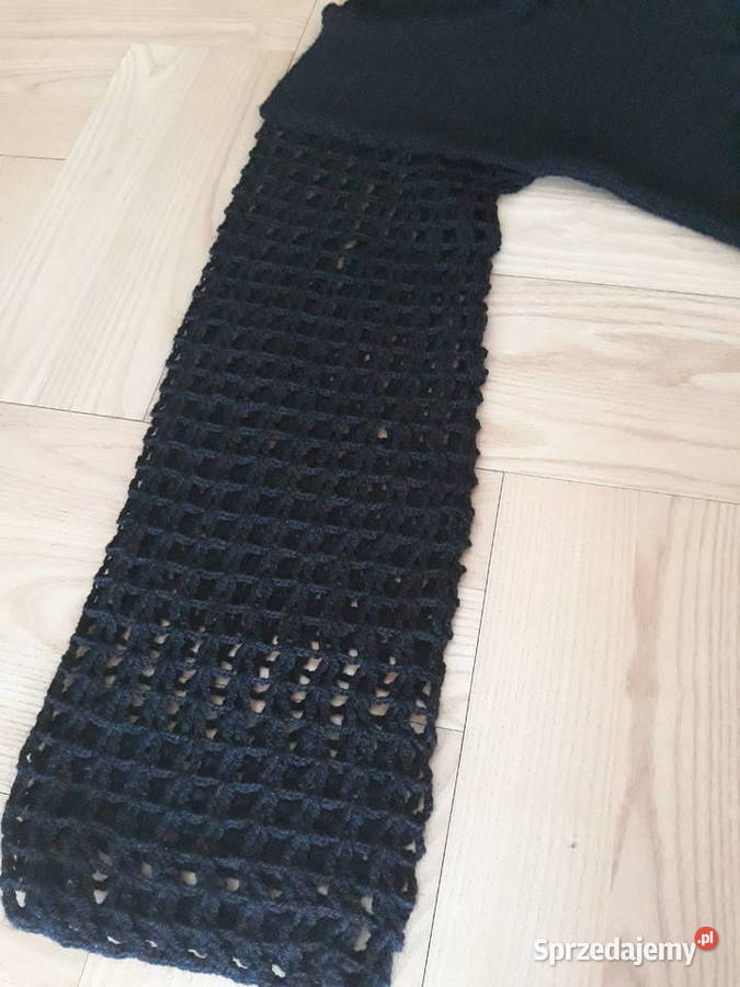 Ręcznie robiona sukienka dzianina wełna Warszawa