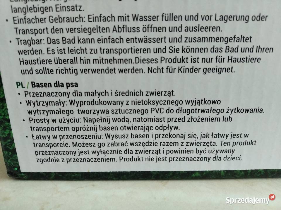 NAJTANIEJ Basen Psa Kojec Legowisko 80x30 Zabrze