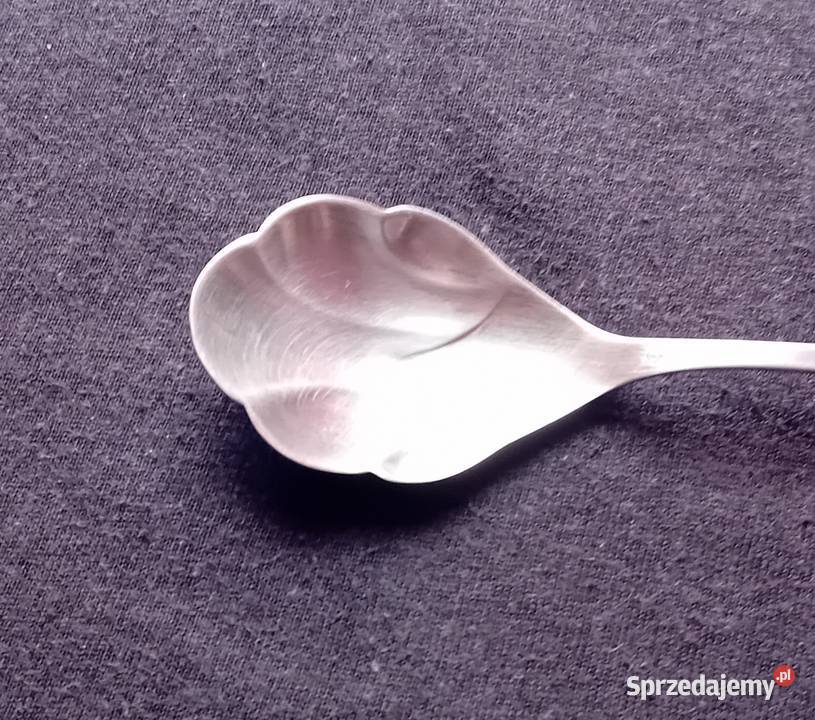 Platerowana łyżeczka do cukru Hefra wzór Koźminek