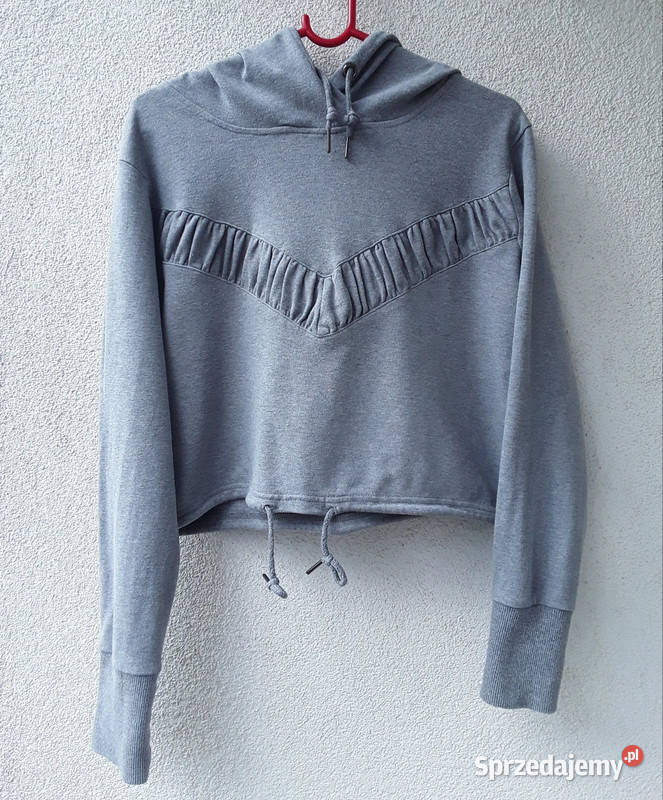 Bluza szara z kapturem r38 M Bluzki i koszule Warszawa sprzedam