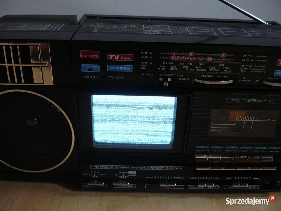 Radiomagnetofon z telewizorem TV123