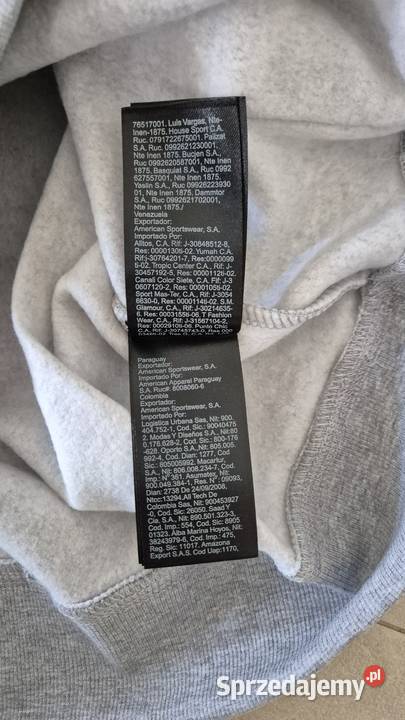 Szara bluza z kapturem Tommy Hilfiger Rozmiar L Łososina Dolna