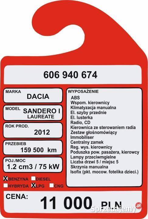 Dacia Sandero Niebocko