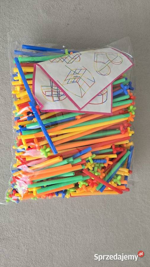 Klocki słomki rurki patyczki konstrukcyjne mazowieckie Warszawa