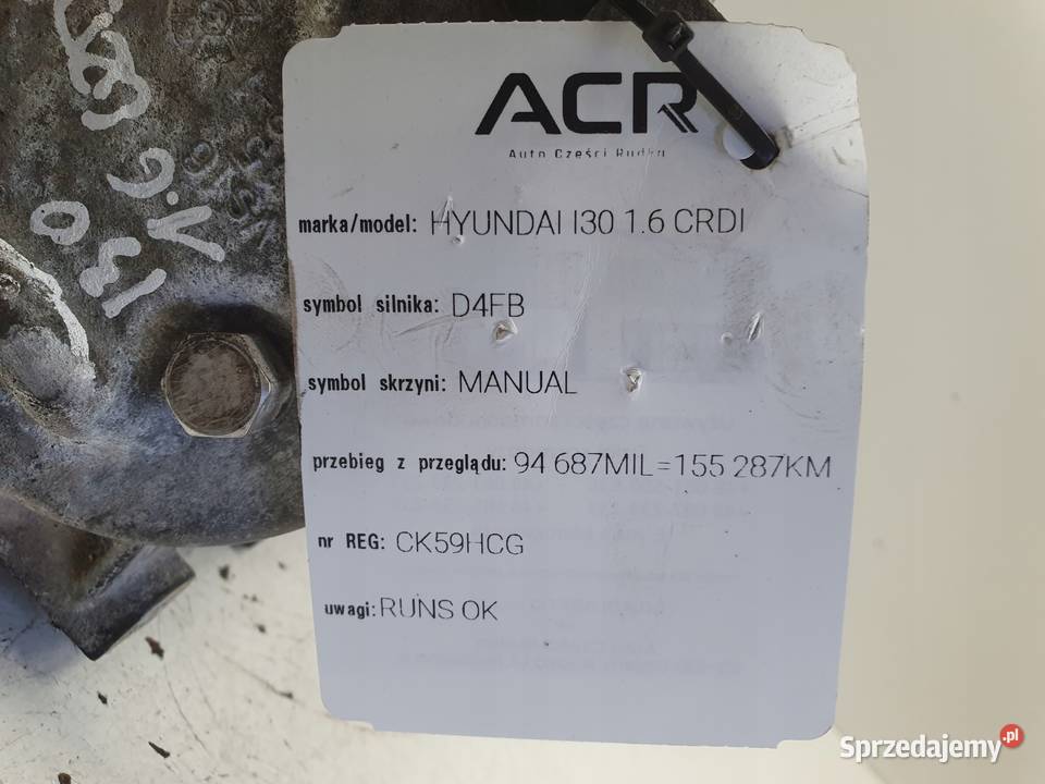 Hyundai i30 16 CRDI SPRĘŻARKA KLIMATYZACJI Janów
