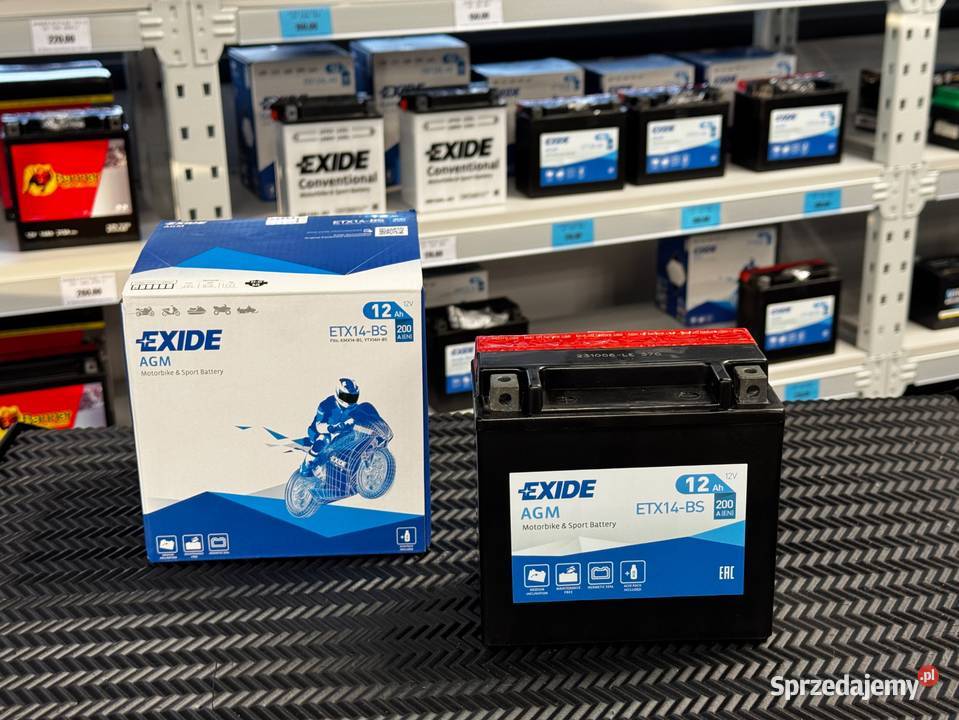 Akumulator EXIDE 12V 12 Ah ETX14BS YTX14 Jasło