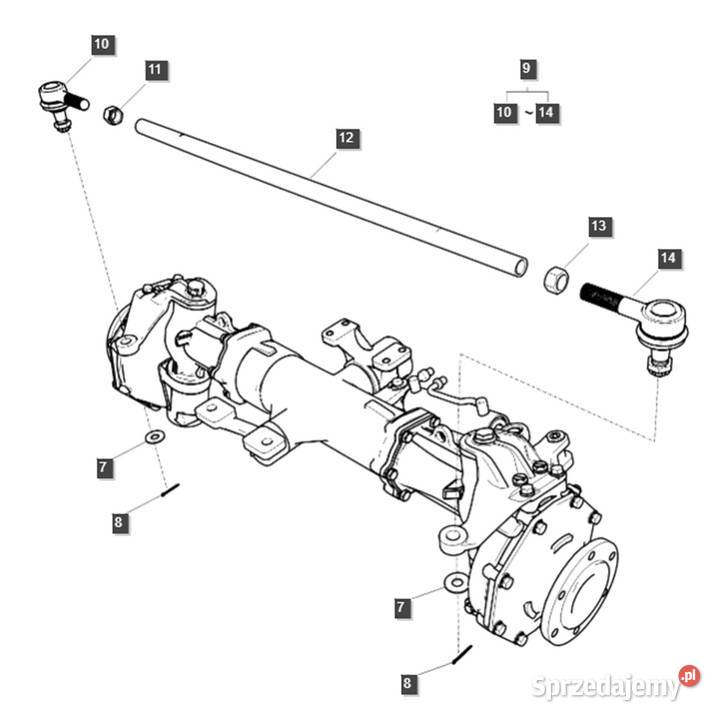 Zawleczka nakrętki koronkowej końcówki drążka LS podkarpackie Tajęcina