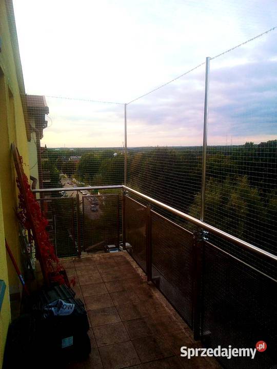 Siatki na balkon montaż Warszawa mazowieckie usługi dla zwierząt