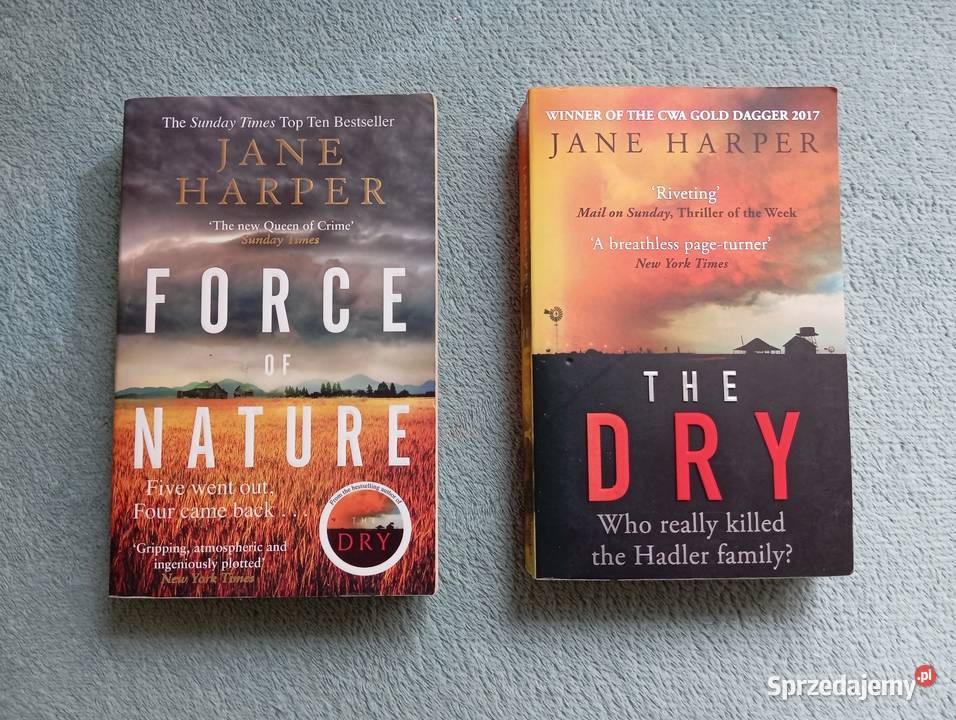 2 Książki angielsku JANE HARPER The Dry and thrillery, sensacyjne Warszawa