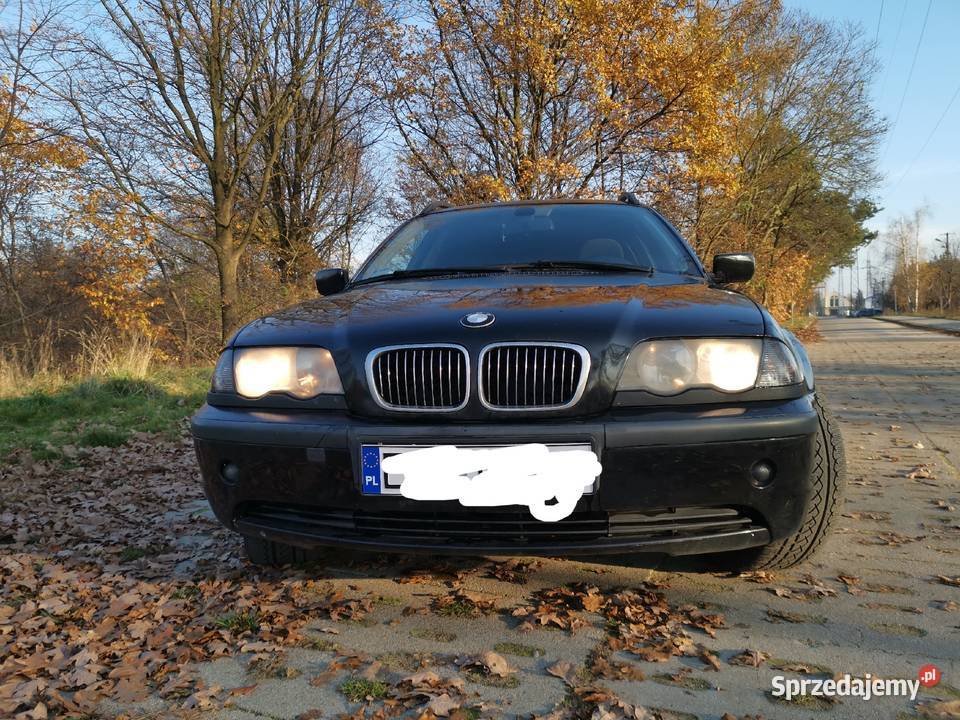 Bmw seria 3 e46 330d diesel czarna kombi touring welurowa tapicerka Tomaszów Mazowiecki