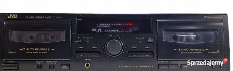 Magnetofon catette deck JVC TD W 218 TDW218 Magnetofony Międzychód