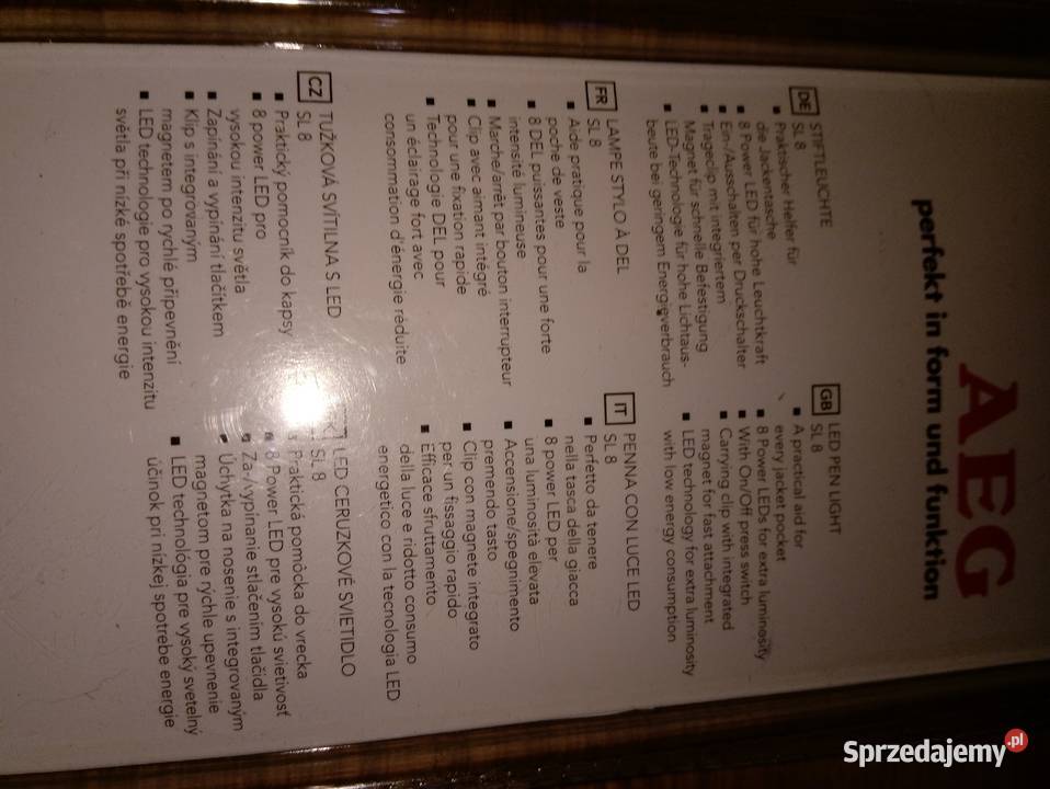 Lampa warsztatowa długopisowa LED AEG Sprzęt warsztatowy Mińsk Mazowiecki