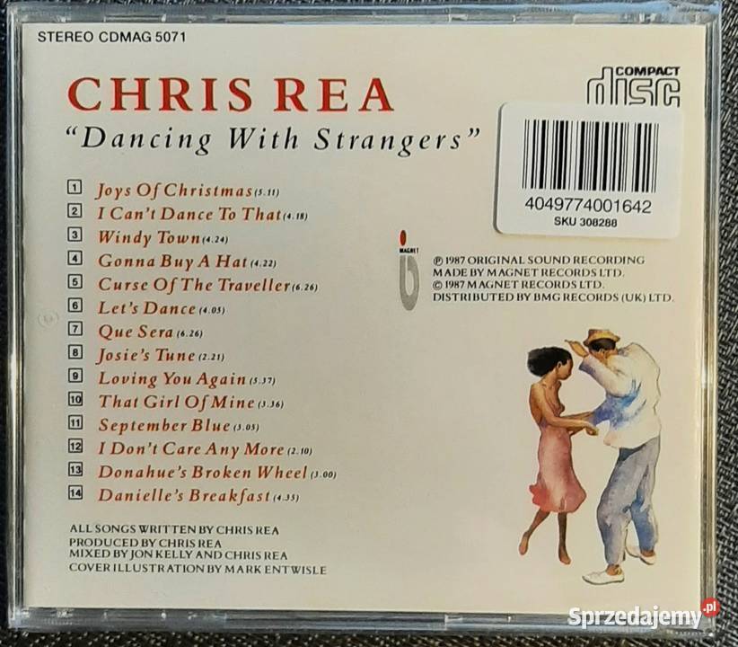 Album CD CHRIS REA Album Dancing With Strangers Płyty i kasety śląskie Katowice sprzedam