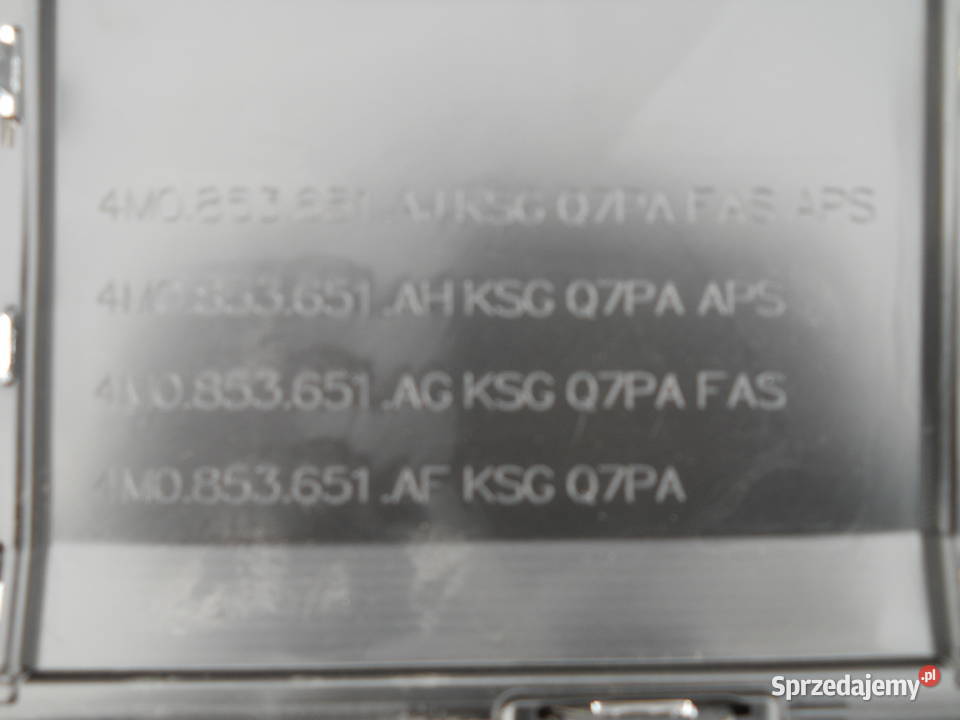 AUDI Q7 LIFT ATRAPA GRILL 4M0 Siechnice sprzedam