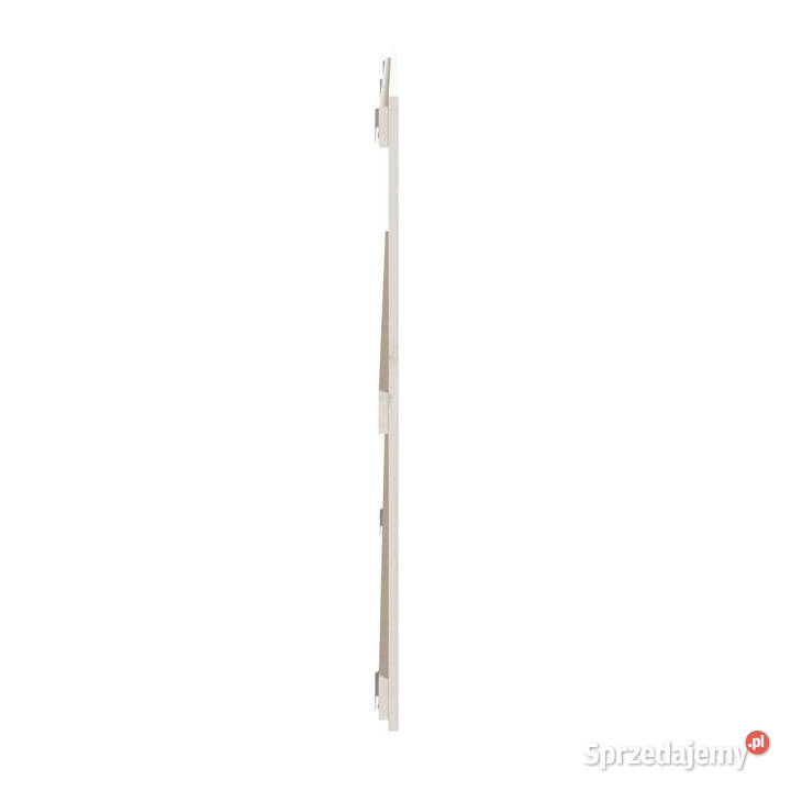 Wezgłowie łóżka białe 204x3x90 lite drewno