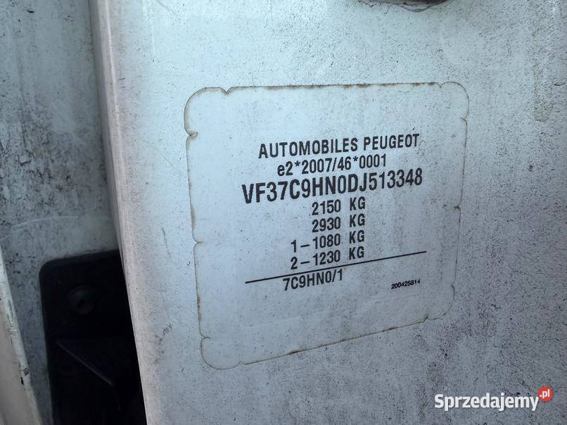 PEUGEOT PARTNER 2013 1560 ccm 75 Warszawa