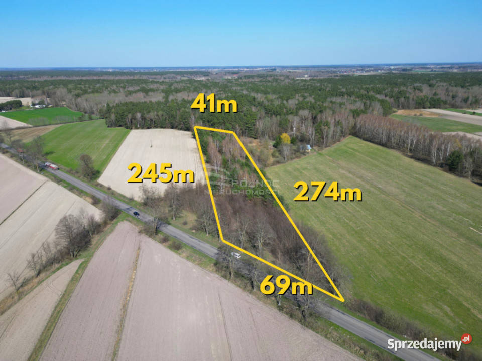 Działka z możliwościa zabudowy w Tucznej las