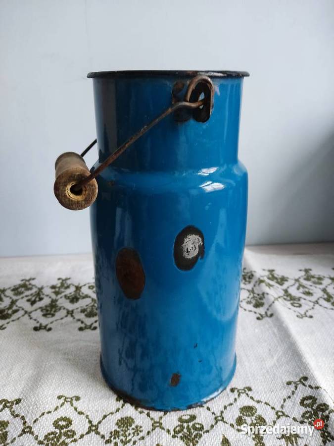 Kanka bańka emaliowana niebieska na mleko 2l Pozostałe Głuchołazy