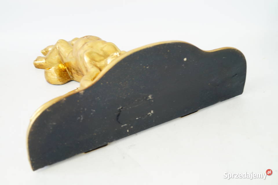 KONSOLKA BAROKOWA półka złota AMOR putto piękna Antyki Gizałki