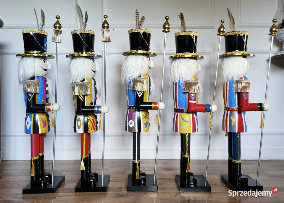 Dziadek do orzechów DUŻY 90 Figurki i rzeźby Racibórz