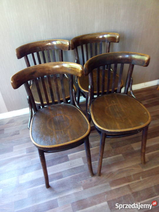 THONET 4 gięte krzesła Thonet Vintage Retro Loft Stoły, krzesła, biurka Lublin