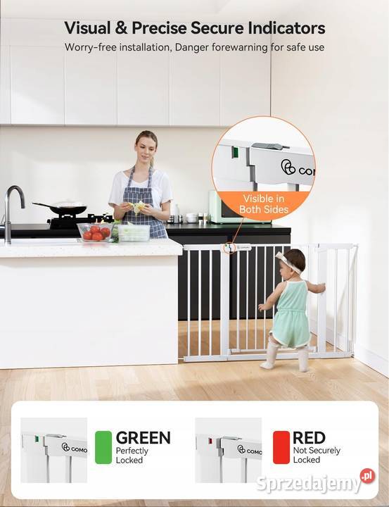 WYSOKA BRAMKA 76 OCHRONNA NA SCHODY DZIECI BIAŁA Myszyniec